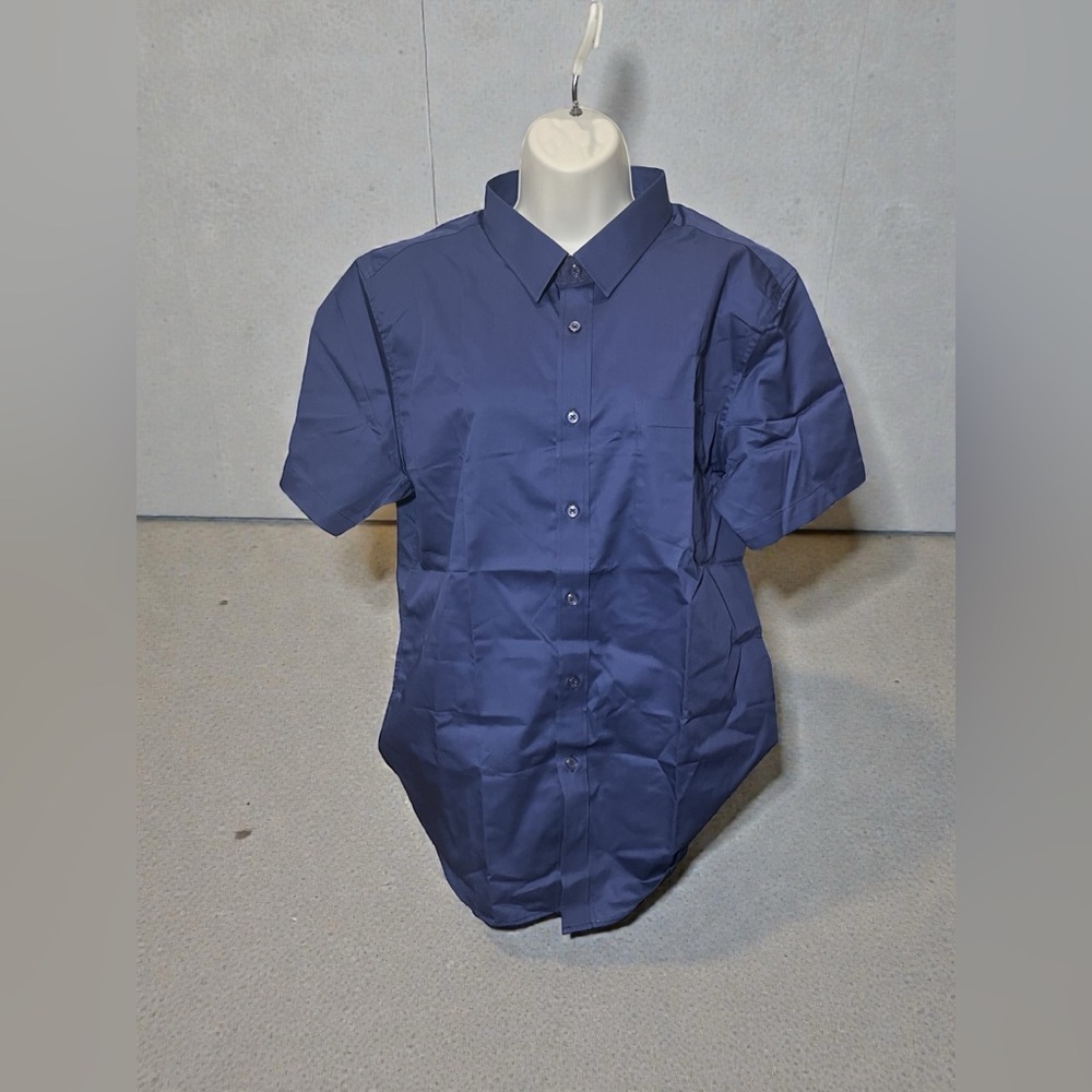 MAGCOMSEN Men’s Fishing Shirt – Midnight Blue, Size M NWT